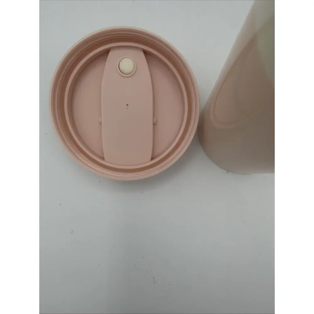 Kate Spade Pink “ Make Mine A Double” Coffee Travel Mug w/Lid BPA Free Plastic